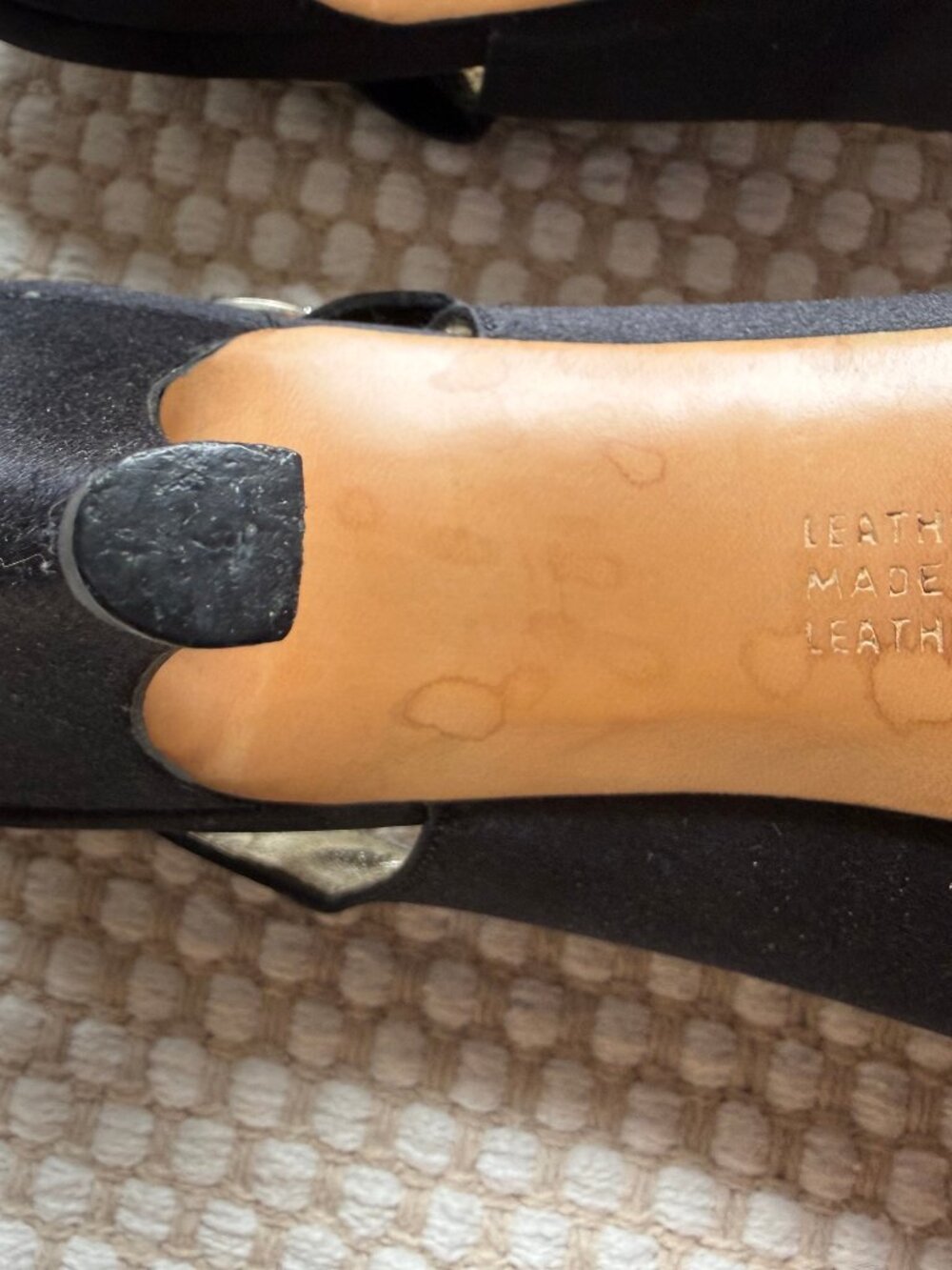 Ferragamo | Black Satin Slingback Heels Bow Pumps Classic Formal - Picture 10 of 15